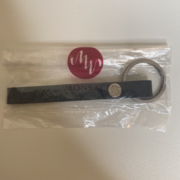 Monsac black leather key fob - Picture 5 of 5